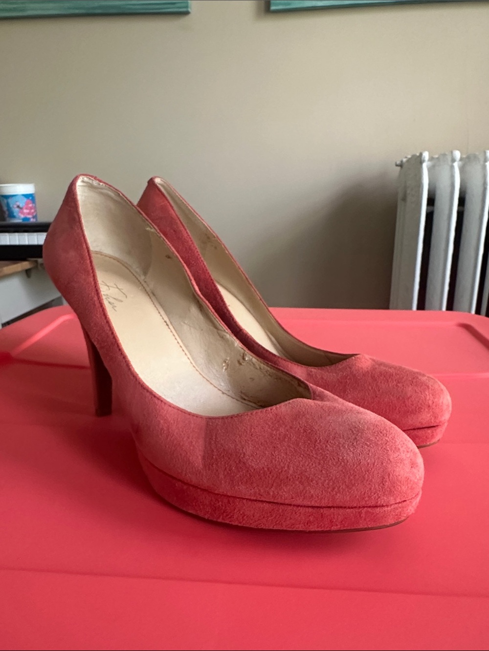 Marc Fisher Women's Coral Suede Platform Pumps
